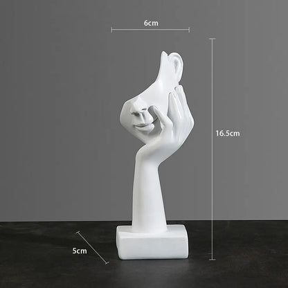 Minimalist Resin Face Sculptures