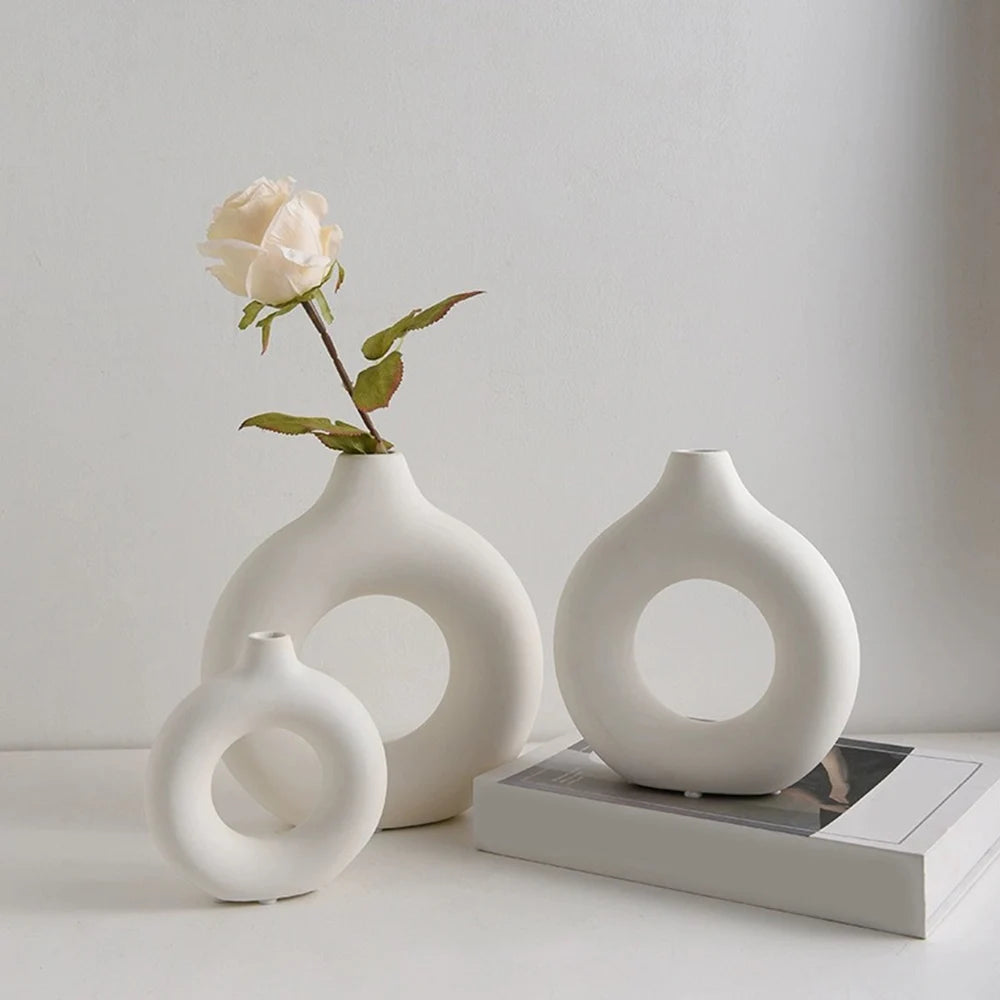 Contemporary Hollow Flower Vase
