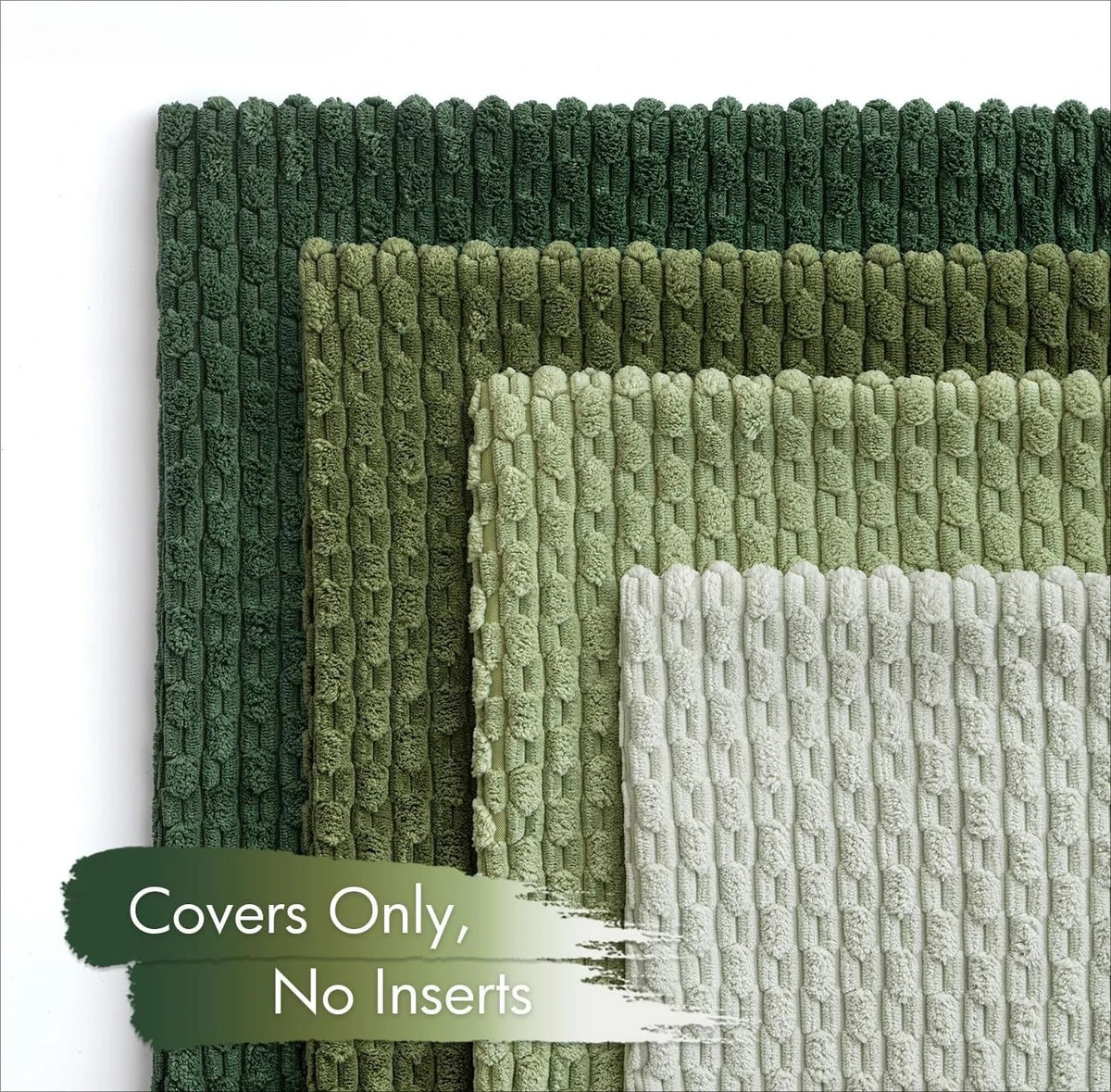 Textured Corduroy Throw Pillow Case
