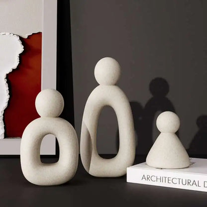 Modern Nordic Family Sculpture Set