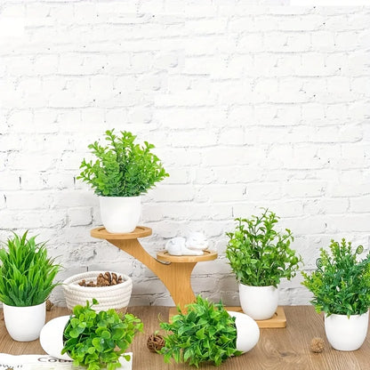 Mini Faux Potted Plant