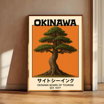 Vintage Okinawa Canvas Print Collection | Unframed