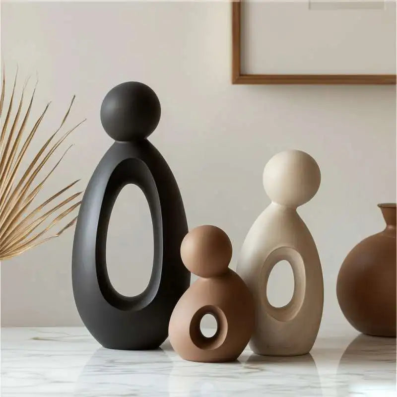 Modern Nordic Family Sculpture Set