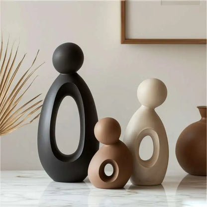 Modern Nordic Family Sculpture Set