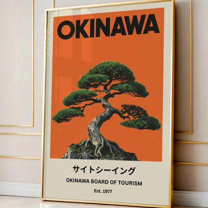 Vintage Okinawa Canvas Print Collection | Unframed