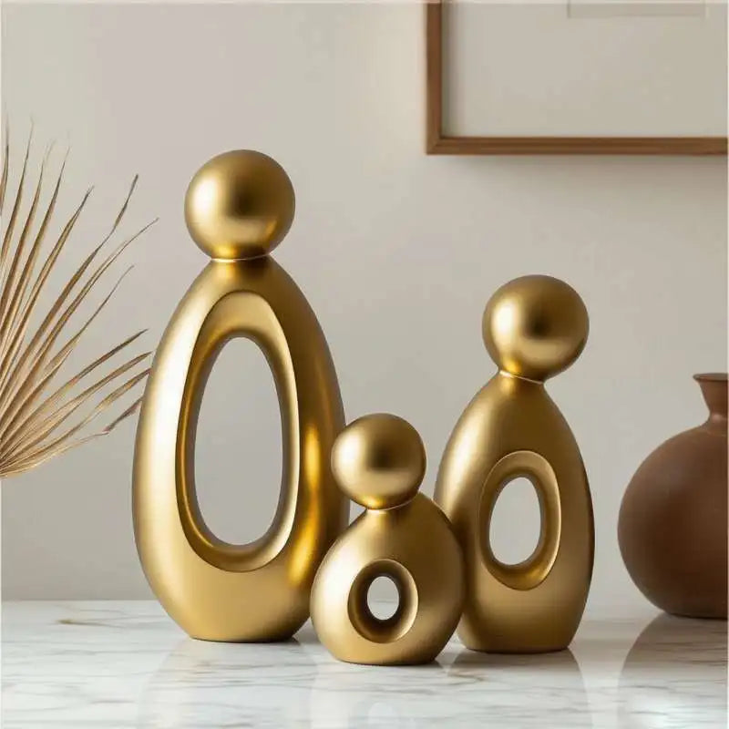 Modern Nordic Family Sculpture Set
