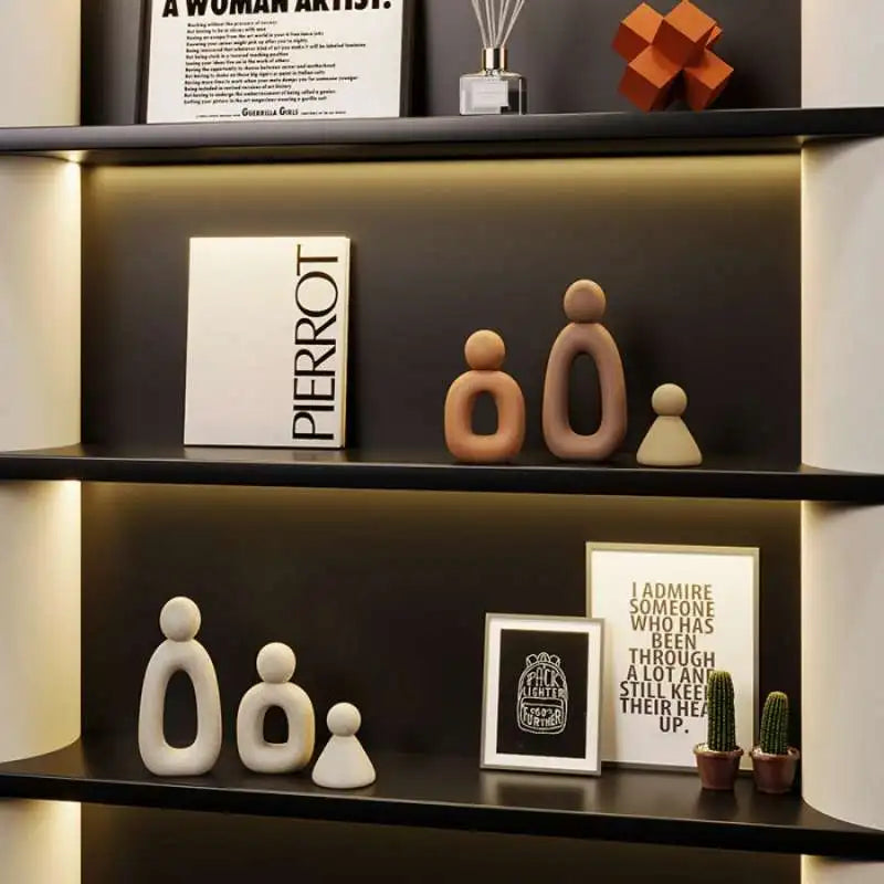 Modern Nordic Family Sculpture Set