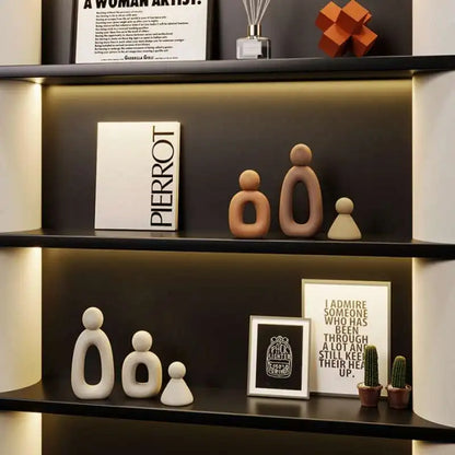 Modern Nordic Family Sculpture Set