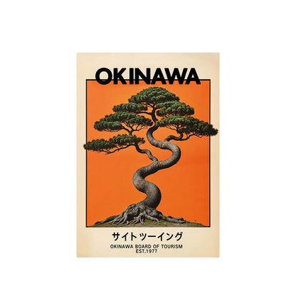 Vintage Okinawa Canvas Print Collection | Unframed